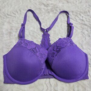 Bare Necessities Front Close Lace Bra 32D NWOT